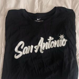 Spurs Nike Black Dri-FIT Tee
